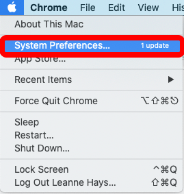 System Preferences