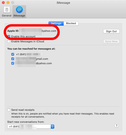find your apple id at the top