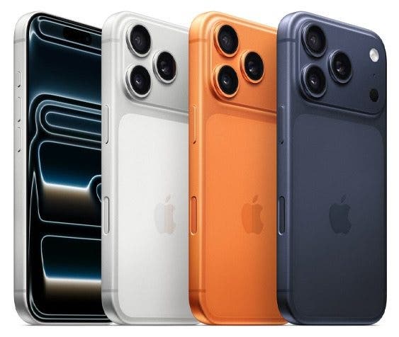 an image of all the different colors of the iphone 17 pro
