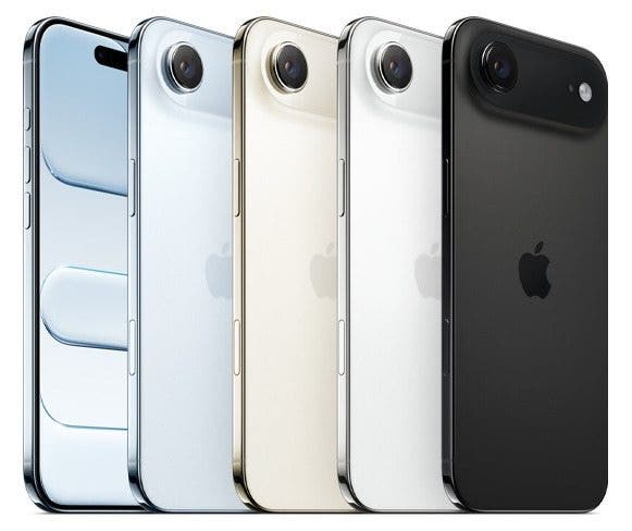 an image of all the different colors of the iphone air