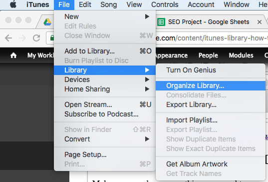 music folder