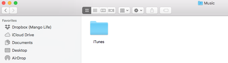 itunes music folder
