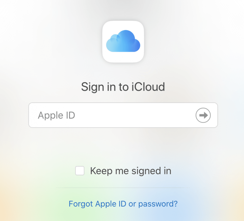 icloud sign in