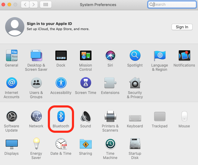 click the bluetooth menu to connect apple wireless mouse