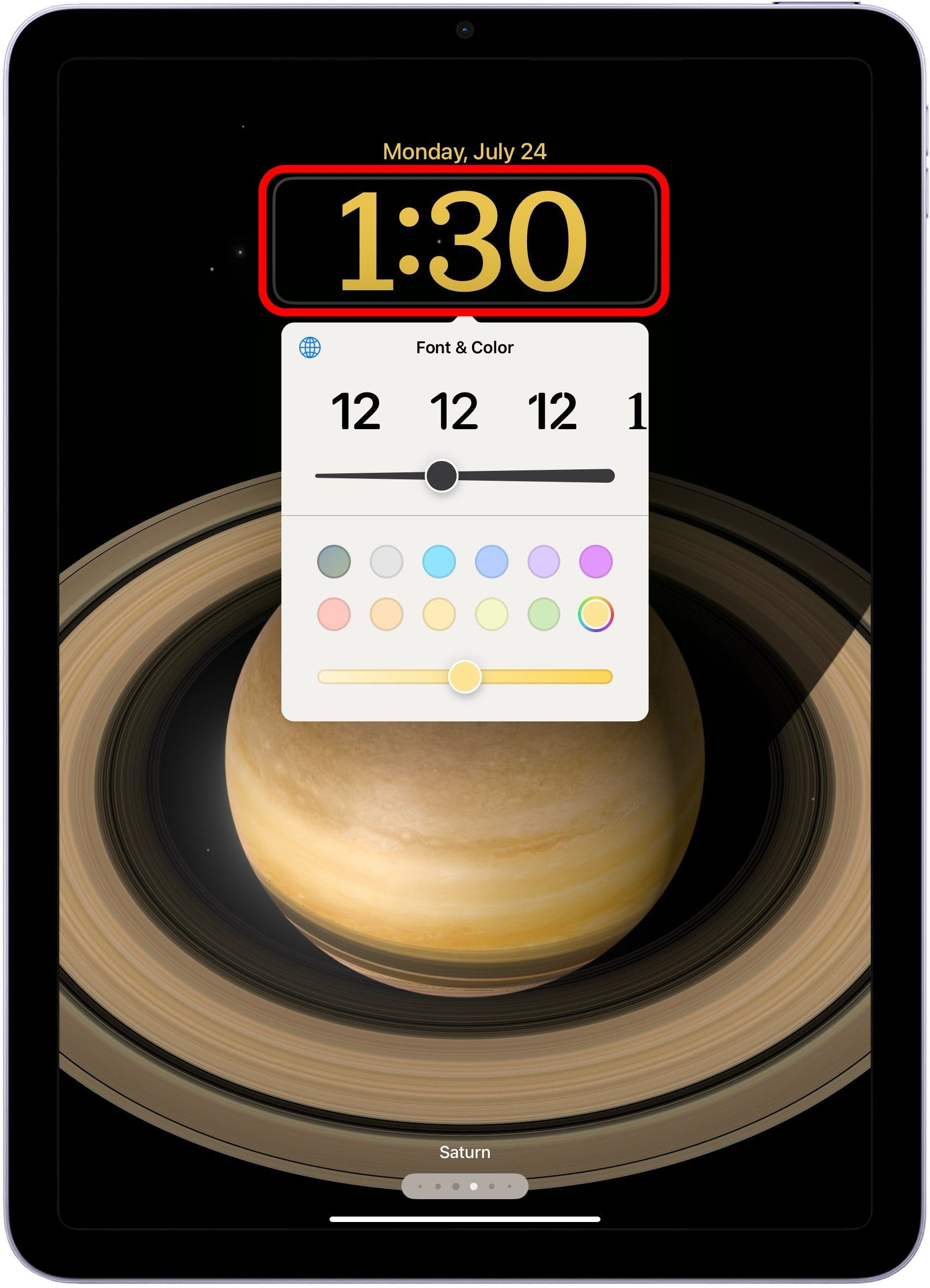 customize ipad lock screen ios 16