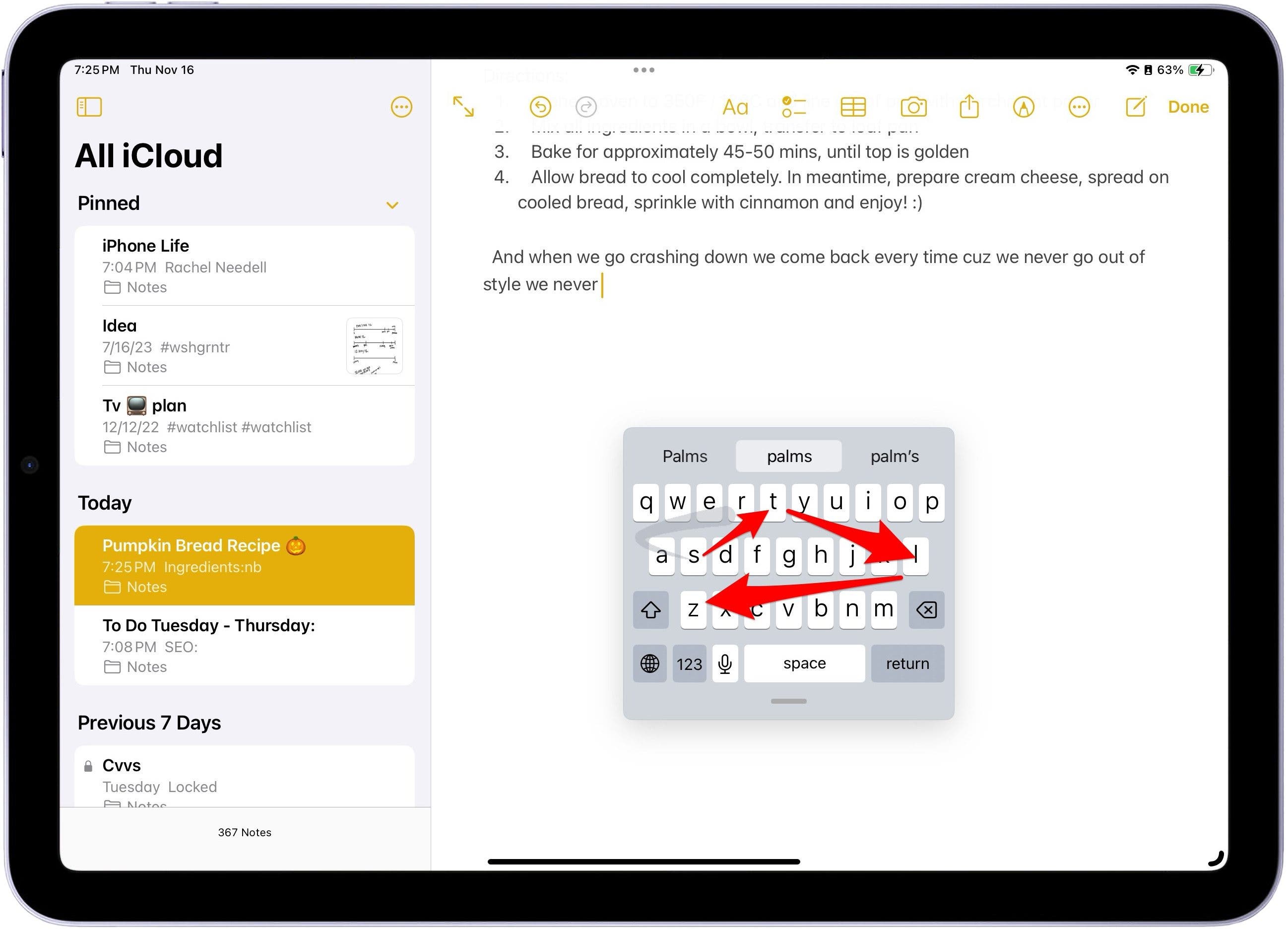 How to Slide to Type on the iPad Floating Keyboard
