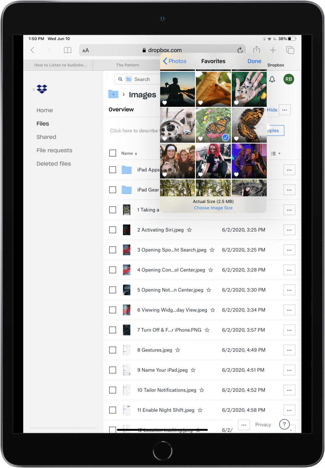 Upload controls
