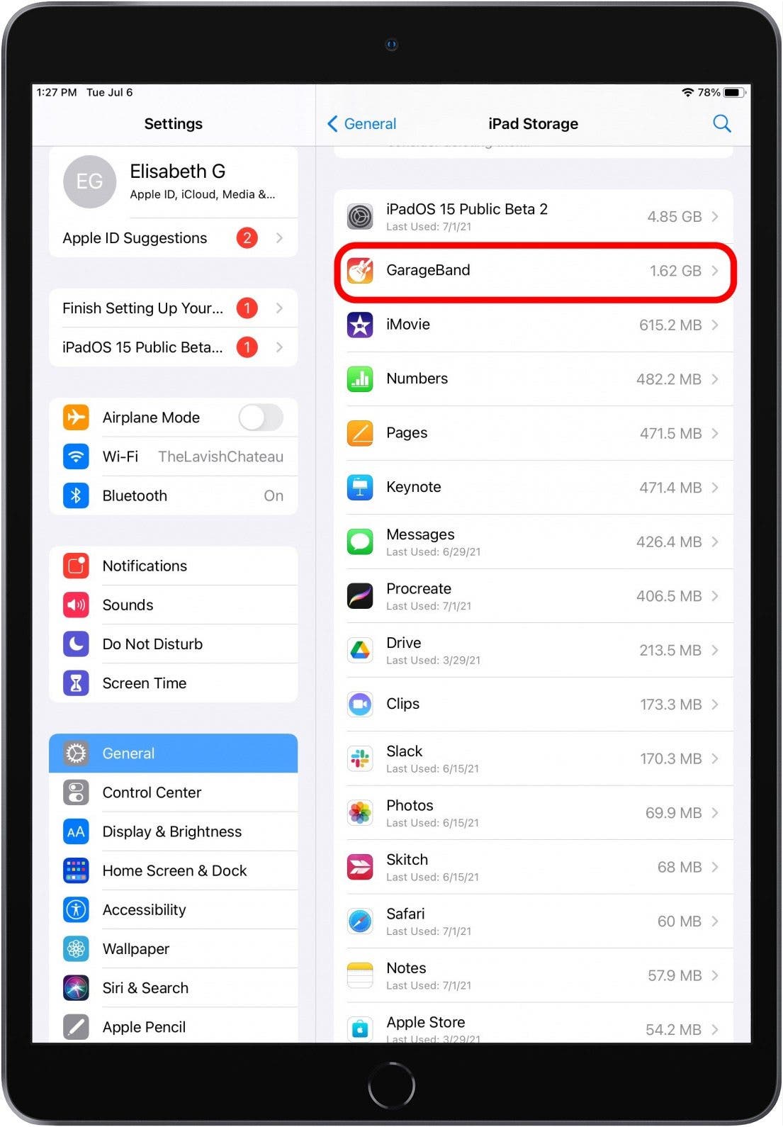how to uninstall iPad app