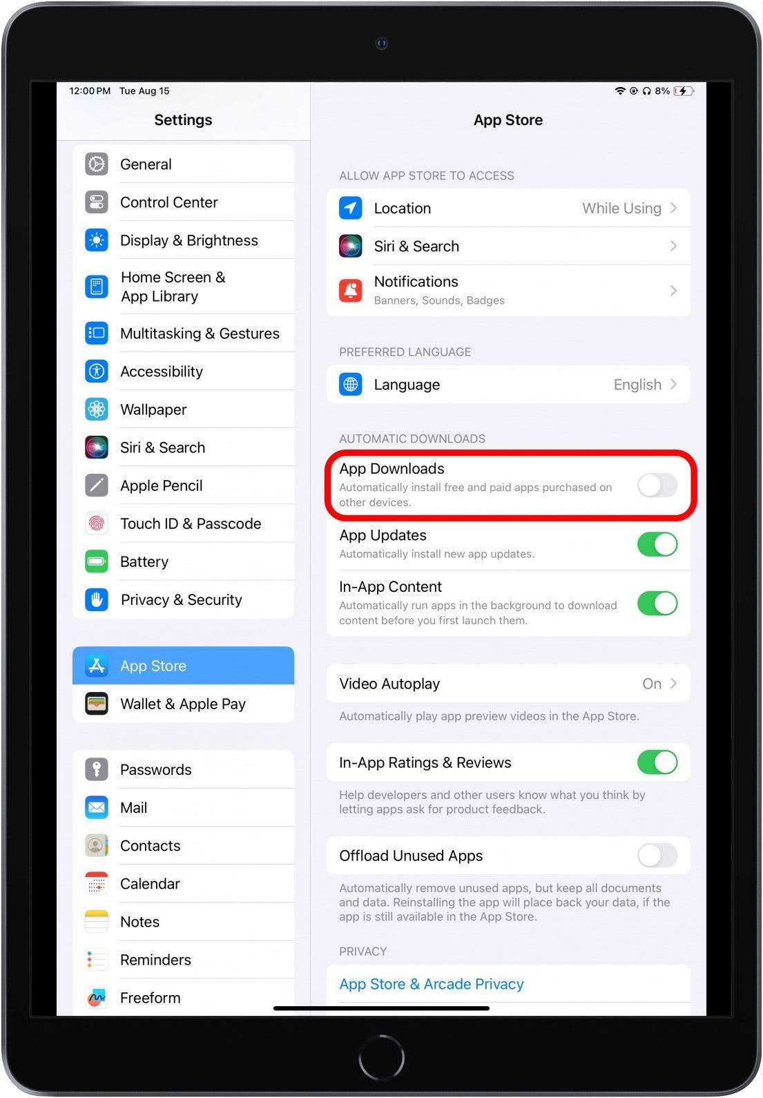 how to unsync iphone from ipad