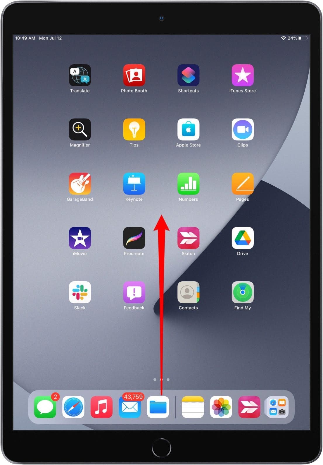 Open app switcher