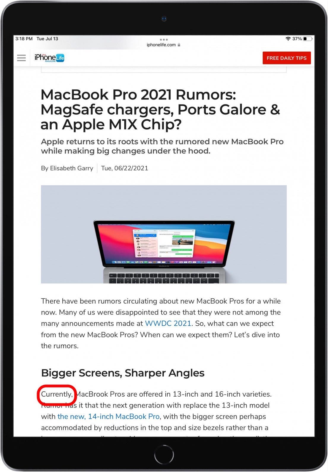 Select text
