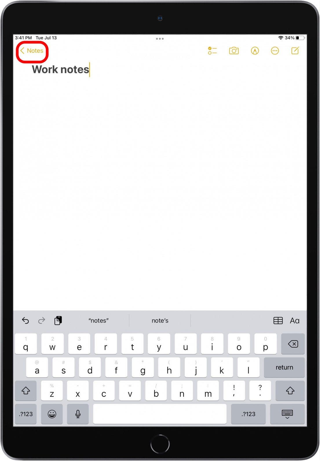 Tap Notes