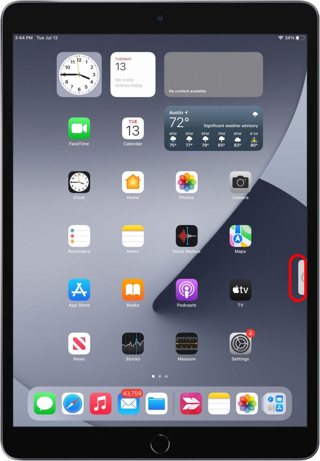 Quick Note tab