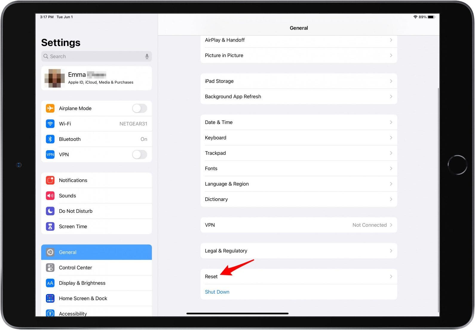 Restore iPad to Factory Settings