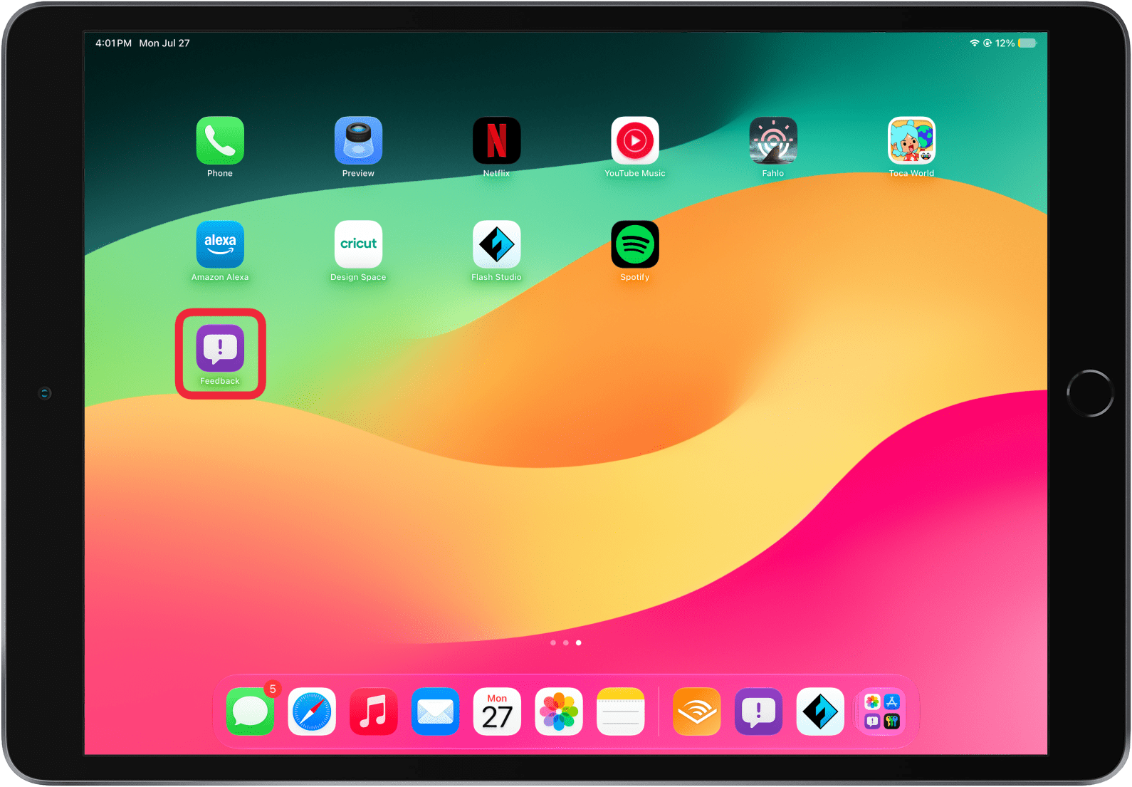 feedback app on ipad
