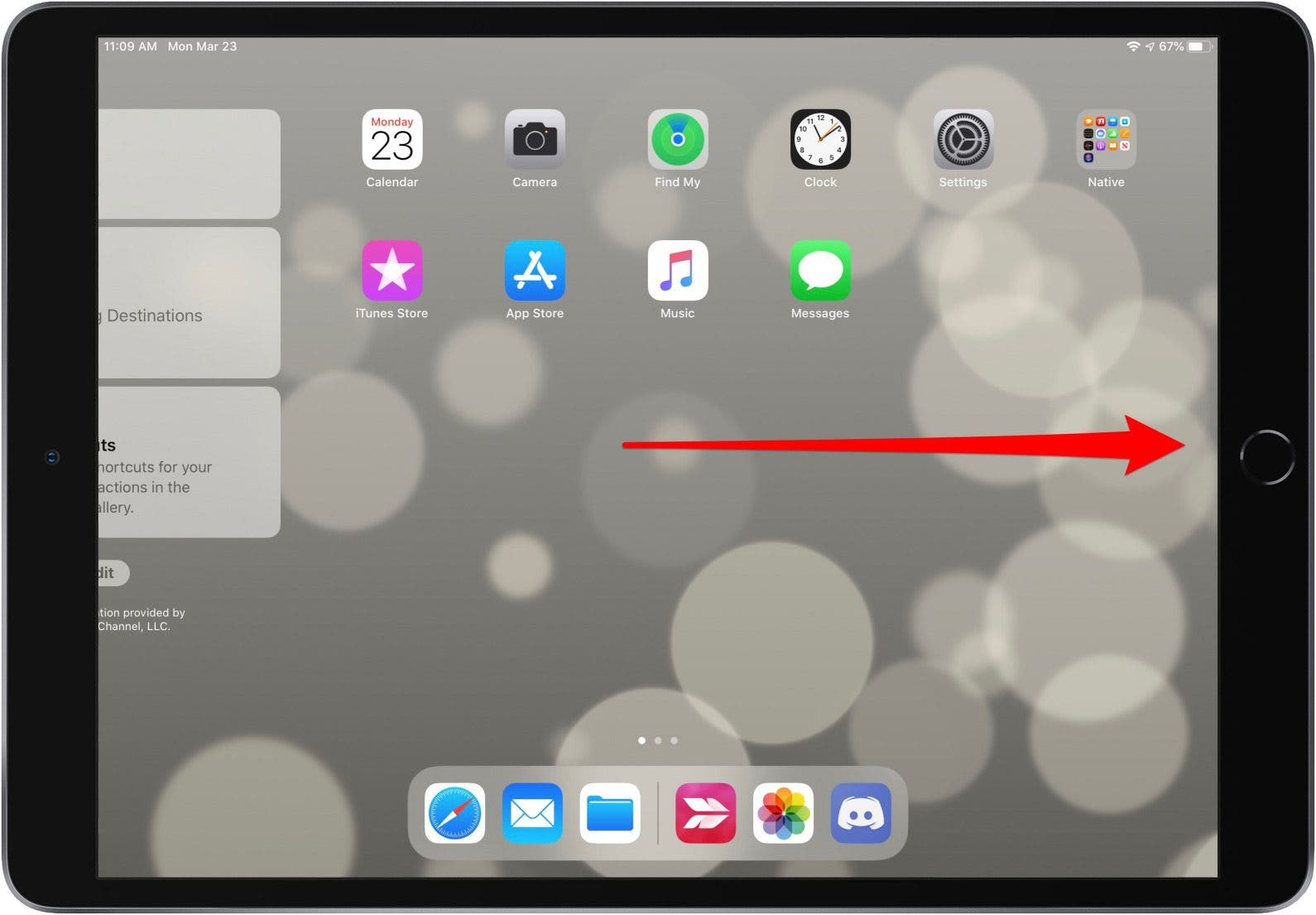 How to add widgets to the home screen on an ipad