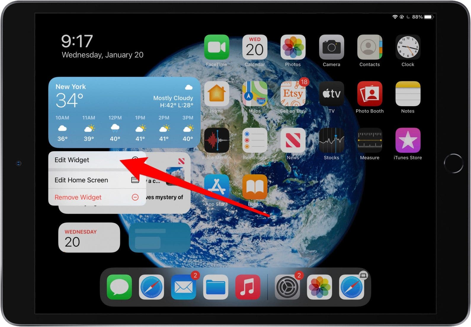 How to Add, Edit &amp; Delete iPad Widgets (iPadOS 15 Update)