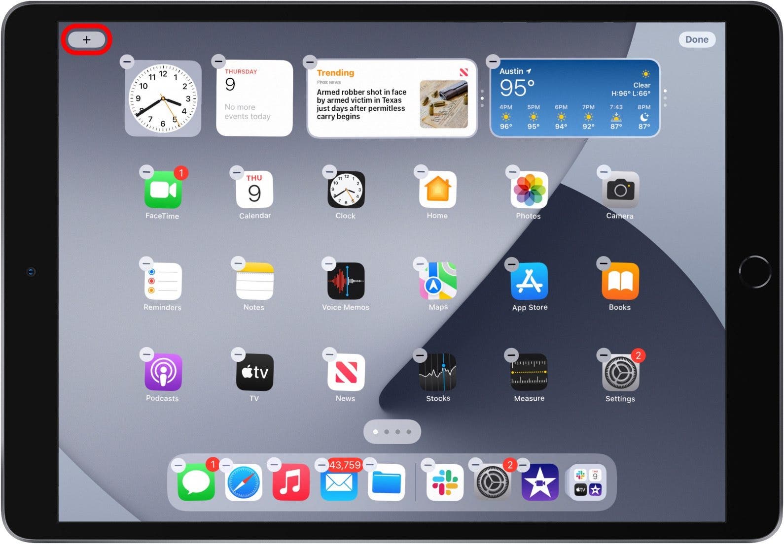 Edit Home screen