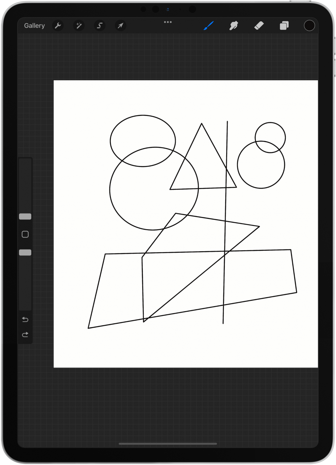 Open a new project and draw some shapes.