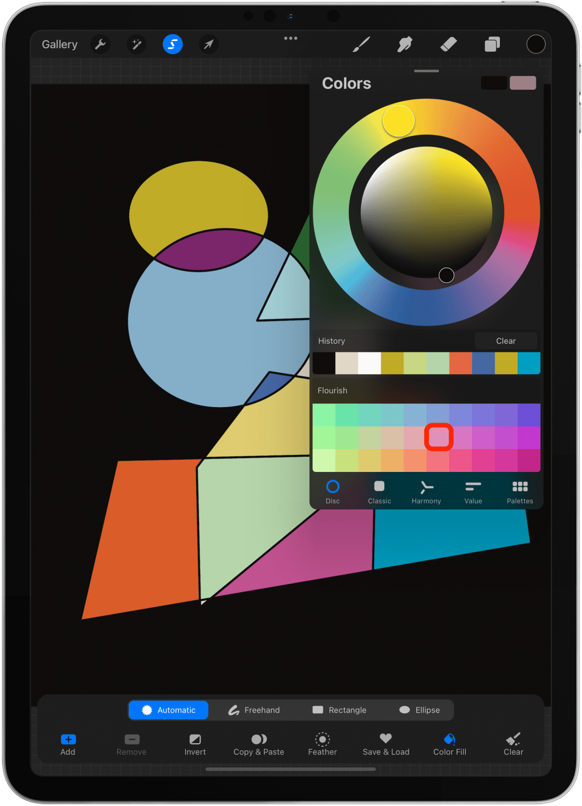 Select a color.