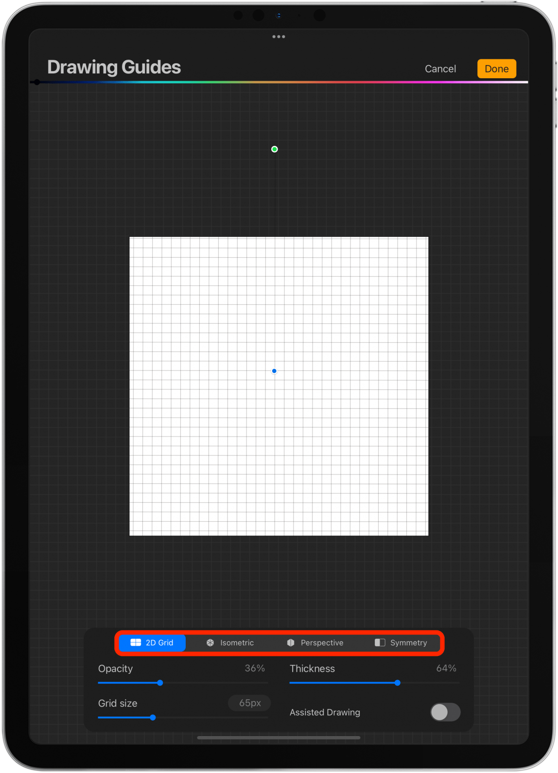 Sketch50 Tip 2: Adding a Grid in Procreate 