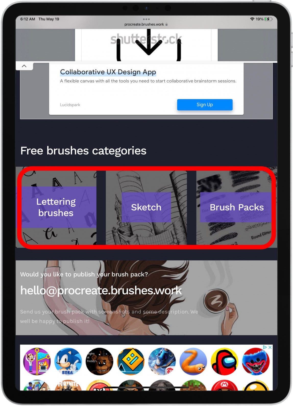 If you scroll down