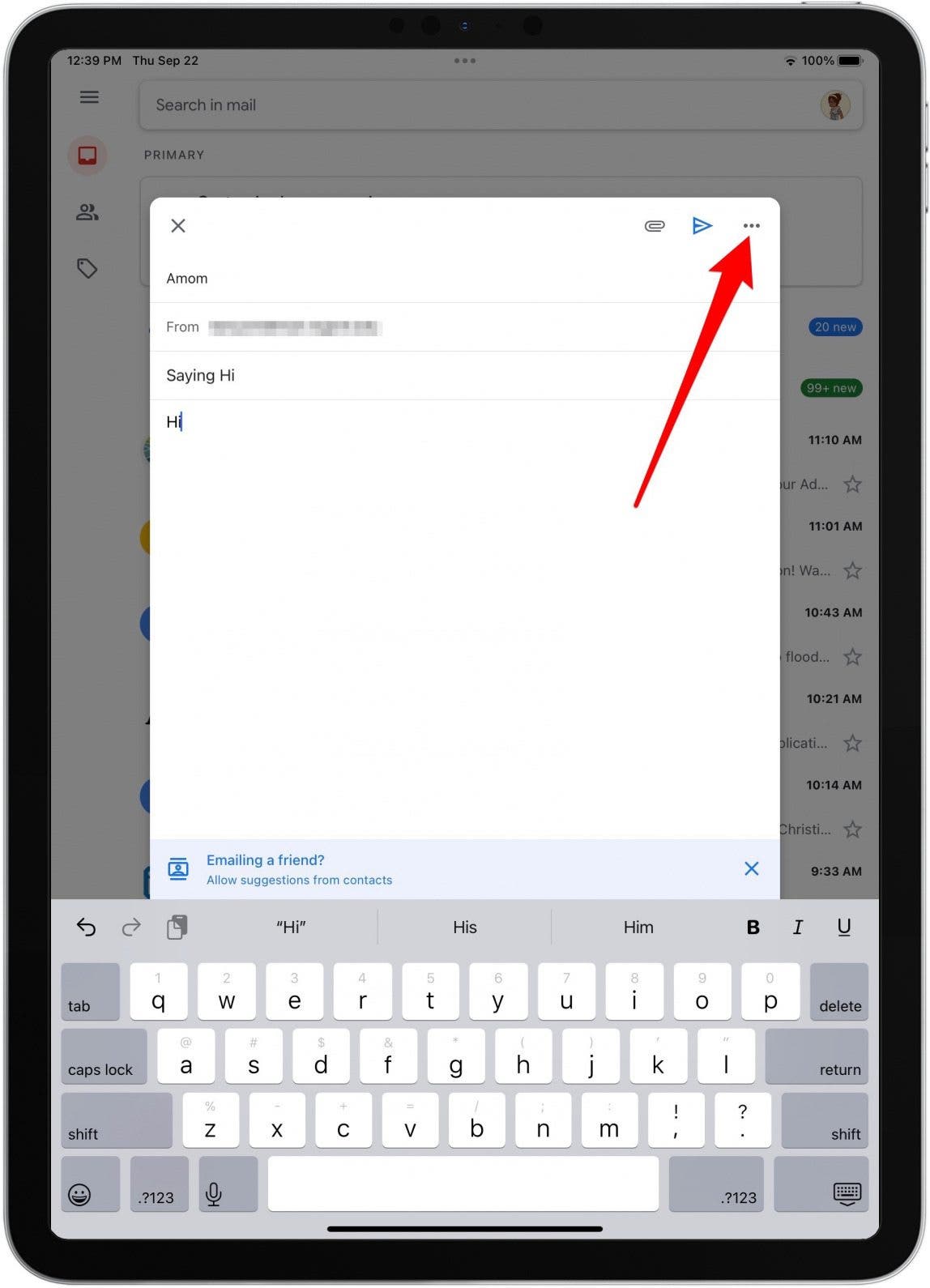 how to schedule email in gmail on iphone