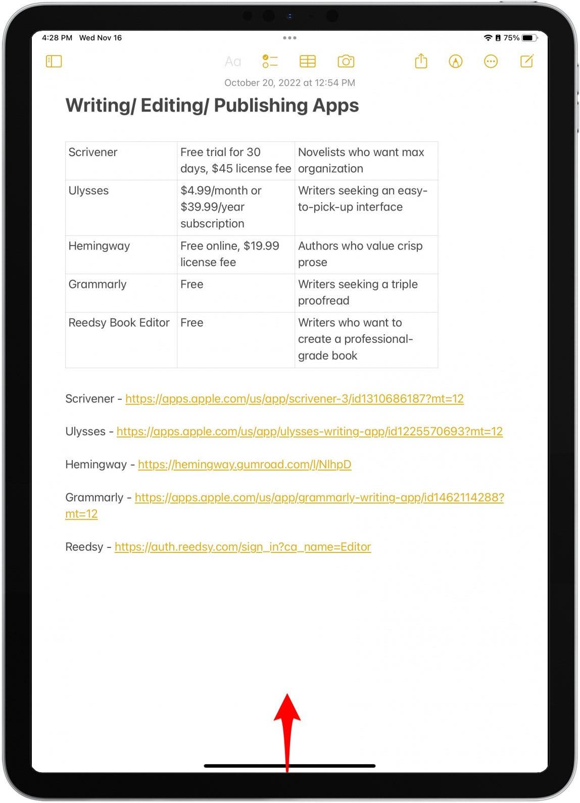 Do a small swipe up without picking up your finger from the bottom of your iPad's screen to open the Dock.
