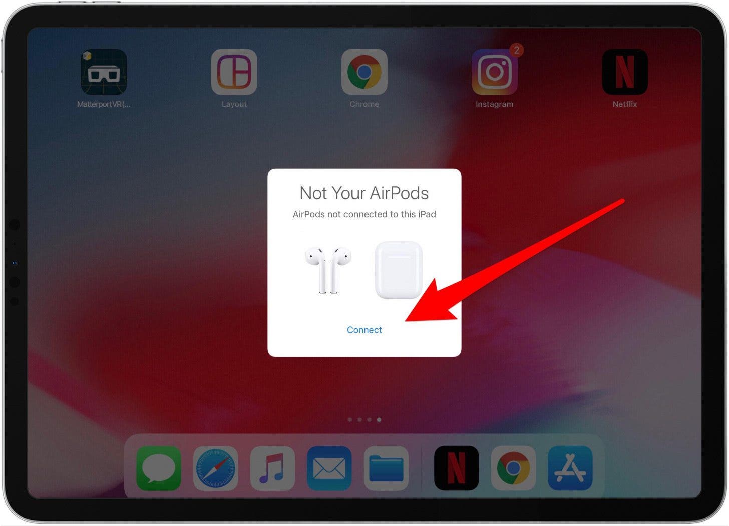 connect airpods