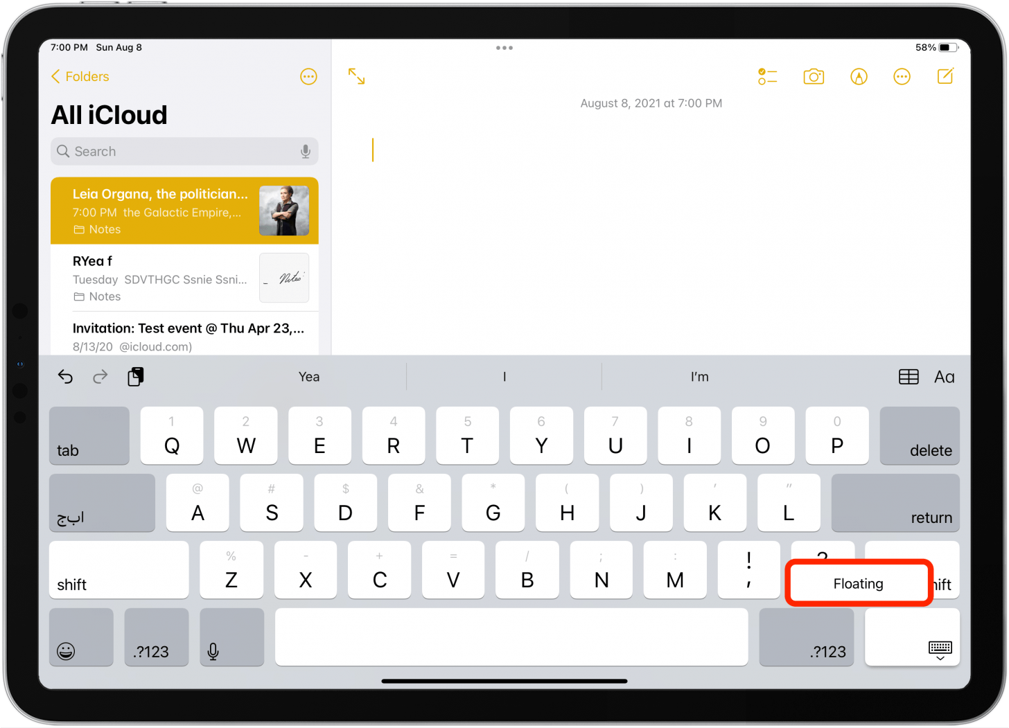 How to Use Your iPad Floating Keyboard