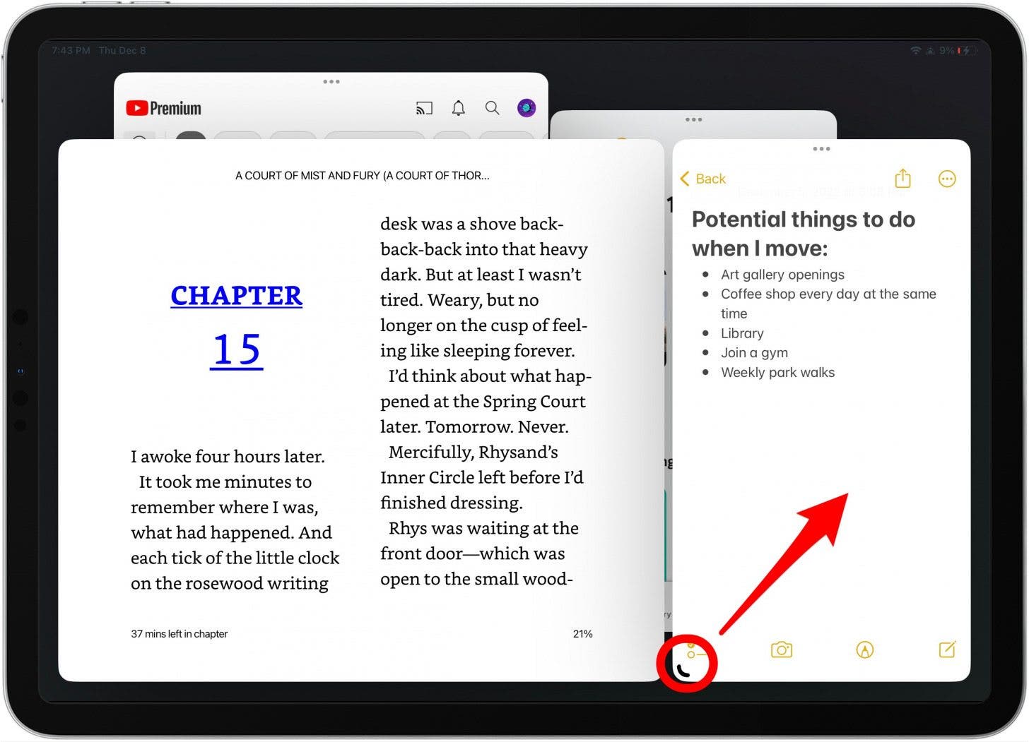 Continue resizing apps to get the best work flow for you. I find myself resizing the windows frequently as I work.