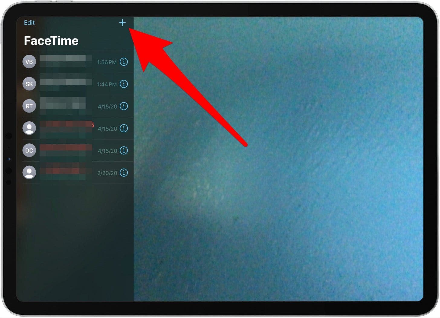 use the facetime app to make a call from your ipad
