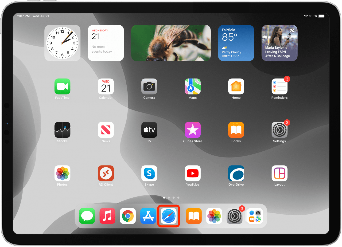 iPad Safari Screenshot ios7