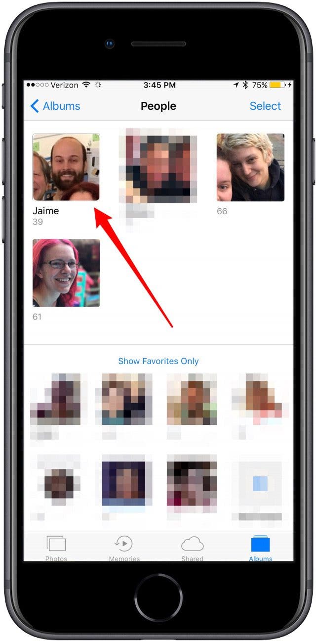 Как добавить фотографии без категорий в альбом людей на iPhone