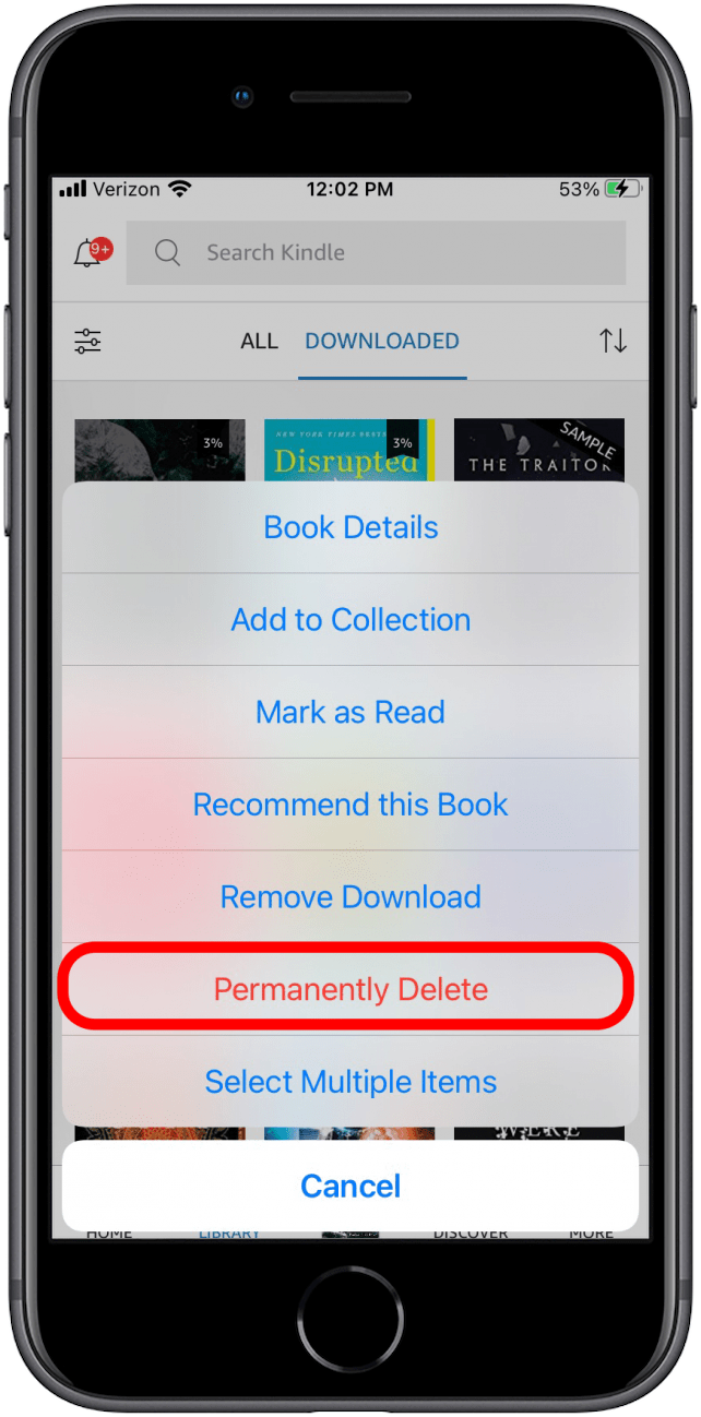 Delete book