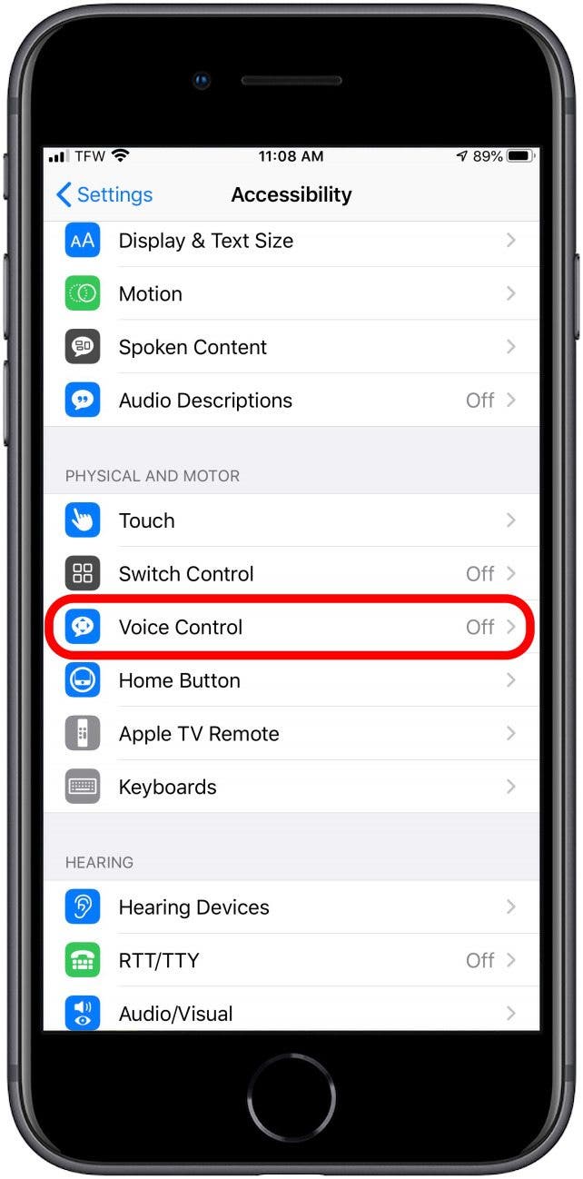 How to Turn on Voice Control on the iPhone