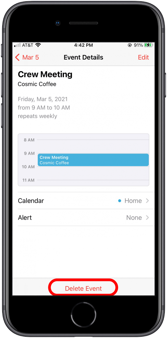 How to Delete Calendar Events on Your iPhone