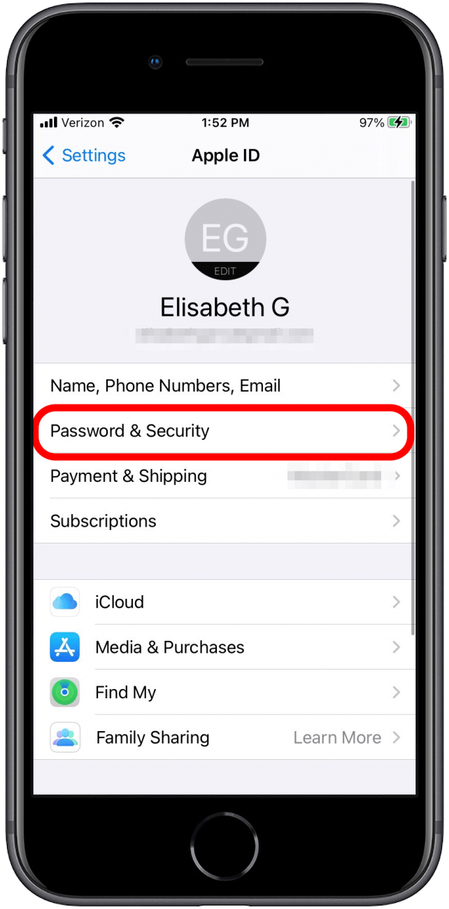 Password and Security