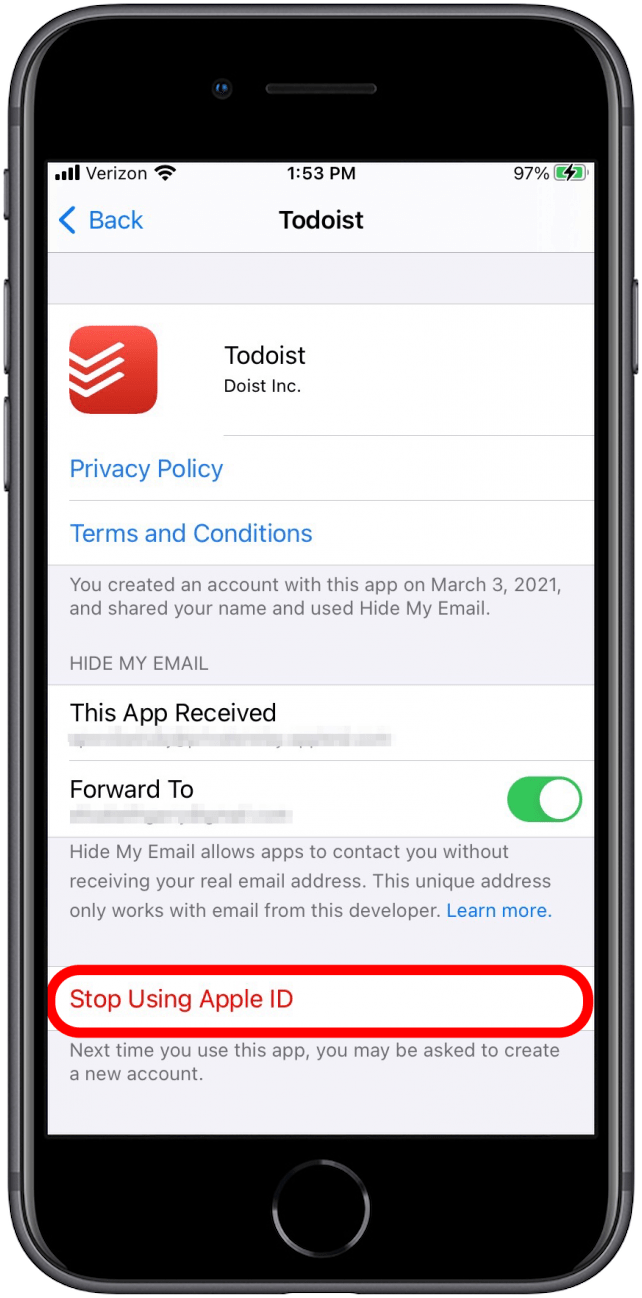 Stop Using Apple ID