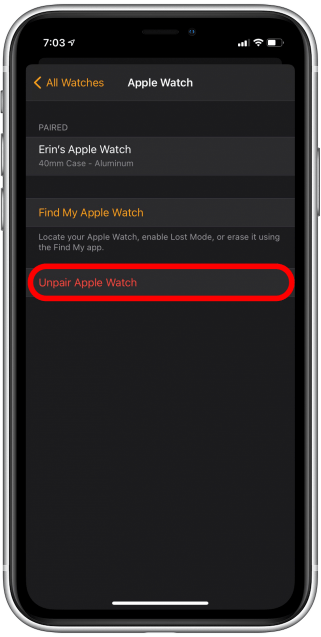 How to Unpair Apple Watch from iPhone