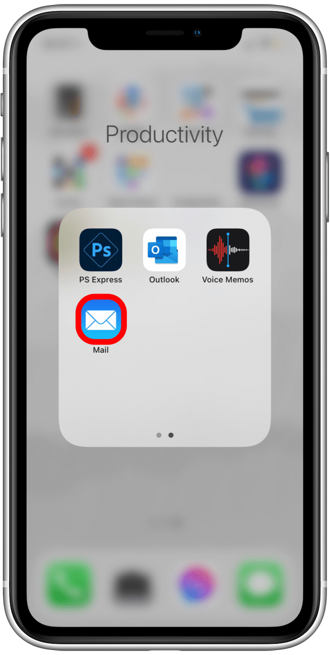 Open Mail app