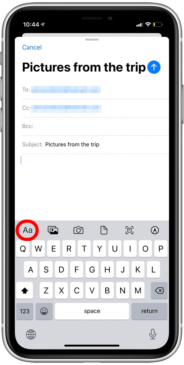 How to Send an Email Attachment from the Mail App on an iPhone