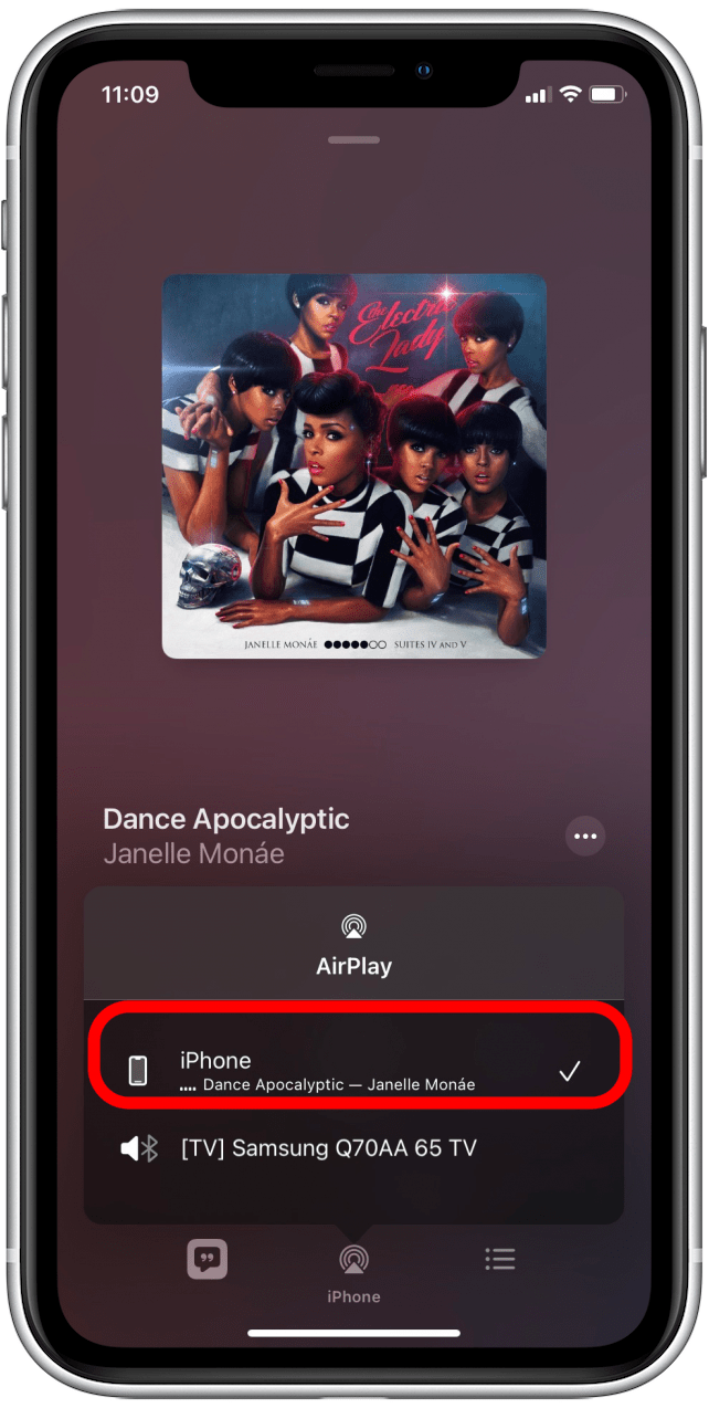 How to disable AirPlay from iPhone device on Apple Music
