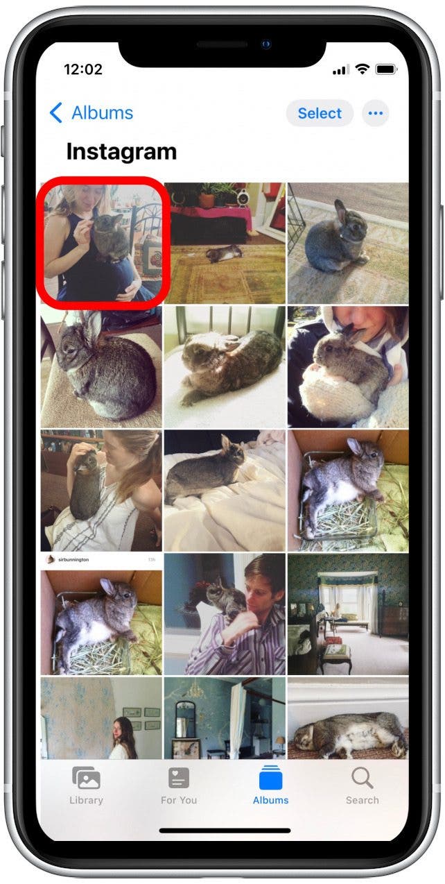 Long-press the photo (or video) that you want to set as the key photo for the album. This is how to turn photo into album cover.