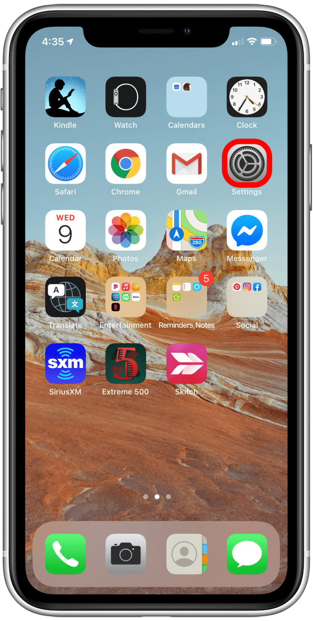 Open your Settings app
