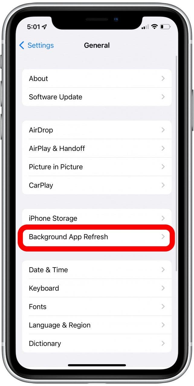 How to Control Background App Refresh