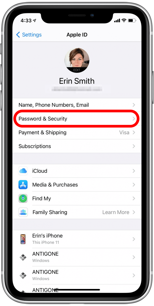Changing your new arrivals apple id