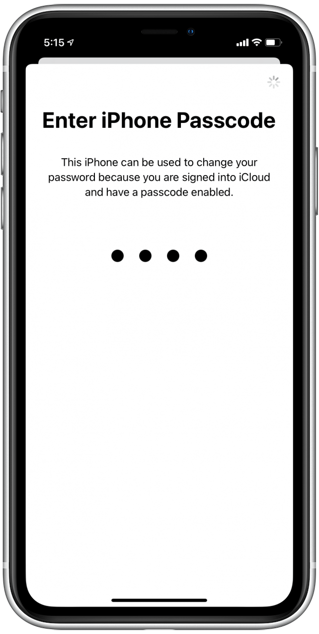 Enter your passcode if prompted