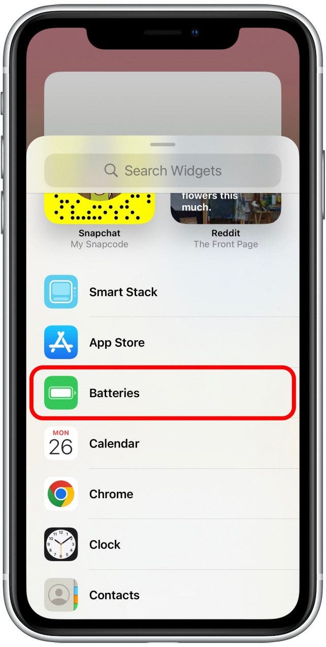 Select Batteries. 