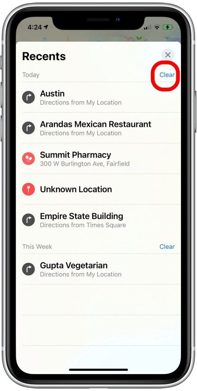 How to Delete Apple Maps History on Your iPhone